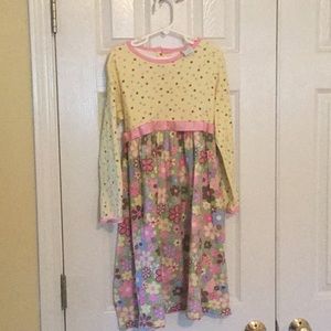 Polka Dots and Floral Cotton Dress